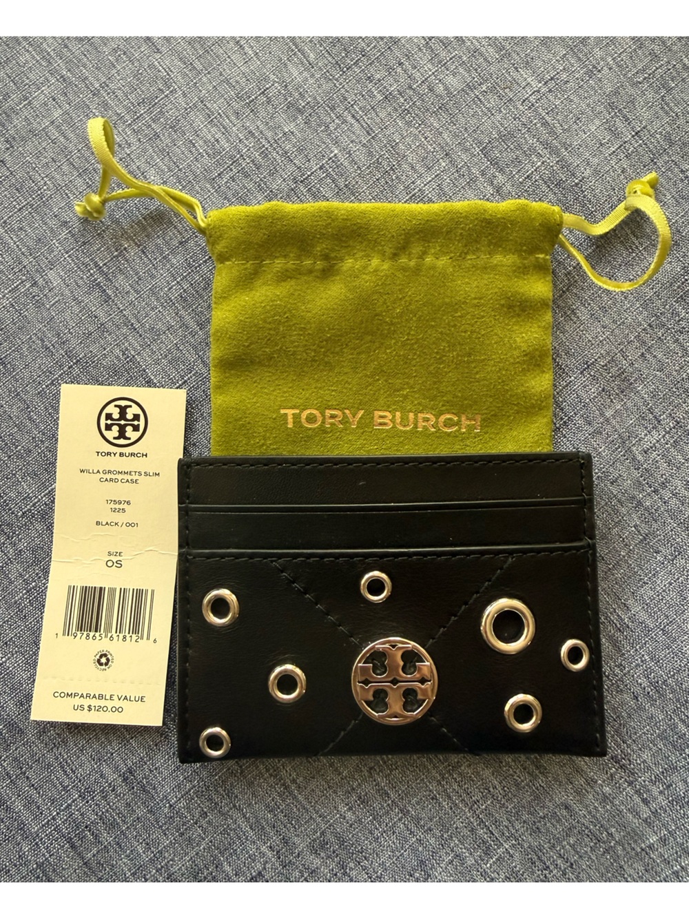 Tory Burch Black Slim Card Case